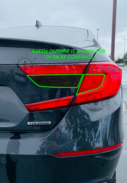 Tail Light Inner Smoked Reverse Red Blinker Overlays (Fits For: 2018+ Honda Accord)