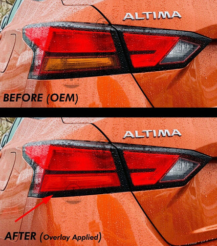 Red Signal Blinker Insert Tail Light Overlay (Fits For: 2019+ Altima)