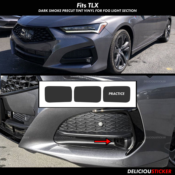 Front Fog Lights Tint Overlay (Fits For: 2021-2024 TLX)