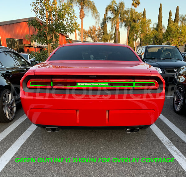 Smoked Tail Light Inner Overlays (Fits For: 2011-2014 Challenger)