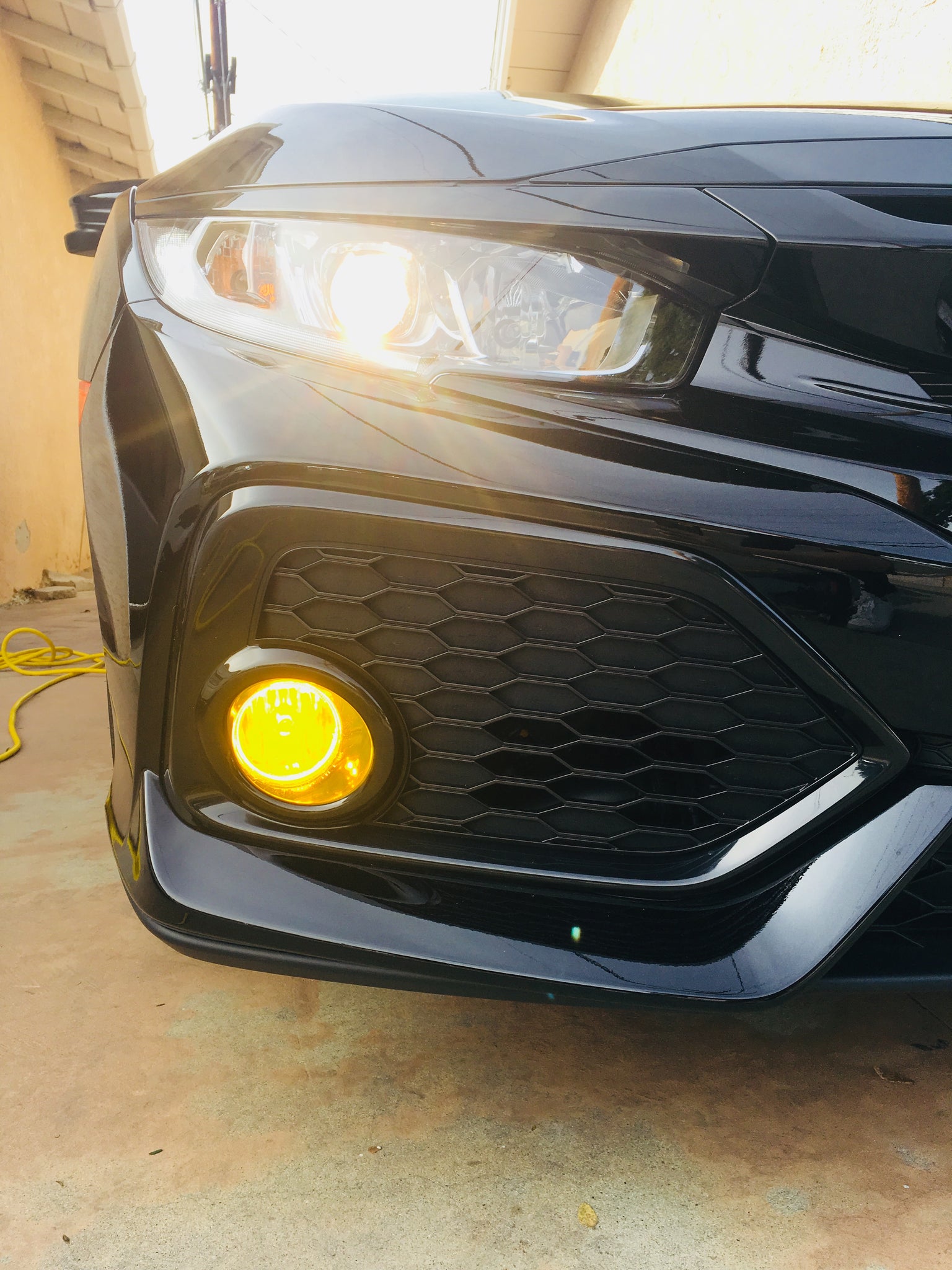 Fog Light Insert (Fits For: 2016-2020 Honda Civic)