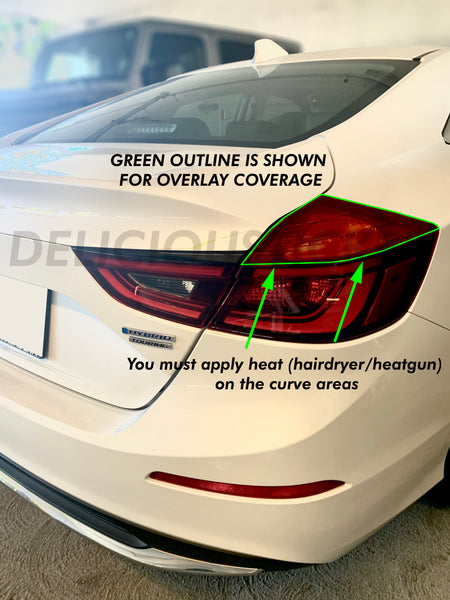 Red Signal Blinker Insert Tail Light Overlay (Fits For: 2018+ Honda Insight)