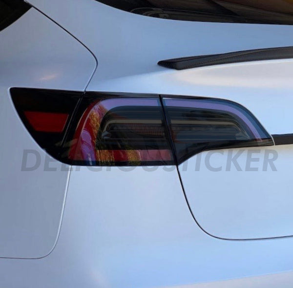 Smoked Tail Light Insert Overlays (Fits For: Tesla Model 3)