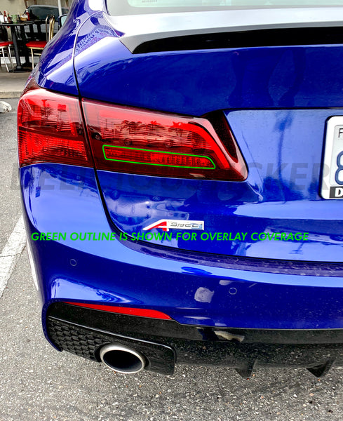 Red Reverse Insert Tail Light Overlay (Fits For: 2015-2020 TLX)