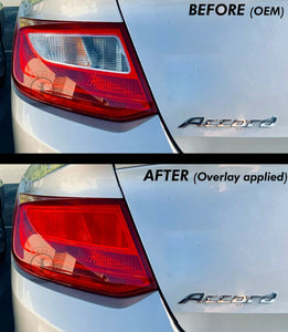 Red Tail Light Inner Overlays (Fits For: 2013-2015 Accord Coupe)