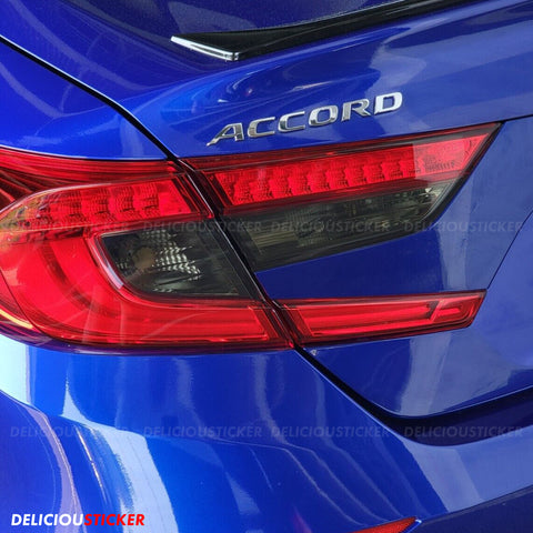 Smoked Tail Light Inner Overlays (Fits For: 2018+ Honda Accord)