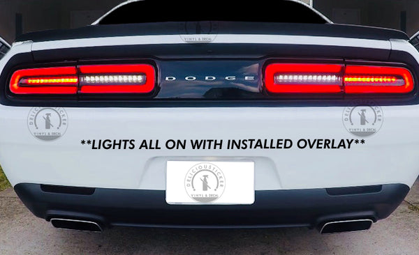 Smoked Tail Light Inner Overlays (Fits For: 2015-2020 Challenger)