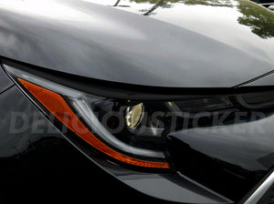 Smoked Front Eyelid Head Light Insert (Fits For: 2019 + Corolla)
