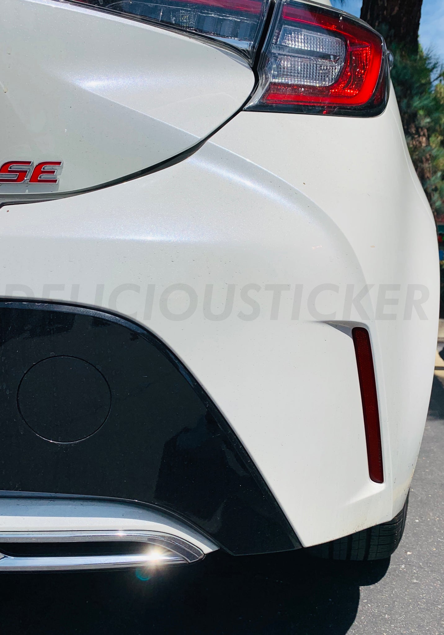 Rear Bumper Reflectors Overlay (Fits For: 2019 + Corolla)