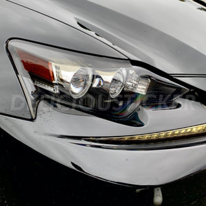 Smoked Eyelid Front Headlight Overlay Film (Fits For: 2014-2016 Lexus IS)