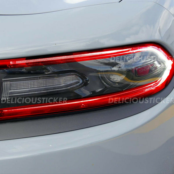 PreCut Tint Vinyl Overlays for Headlight DRL (Fits For: 2015-2022 Dodge Charger)
