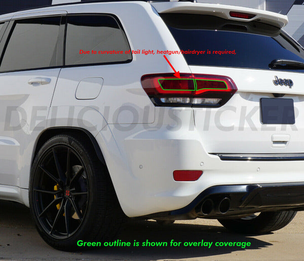 Smoked Tail Light Inner Overlays (Fits For: 2014-2021 Grand Cherokee)