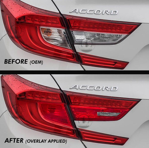 Red Tail Light Insert Overlays EURO EDITION (Fits For: 2018+ Honda Accord)