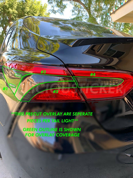 Smoked Tail Light Insert Overlays (Fits For: 2018 + Camry)