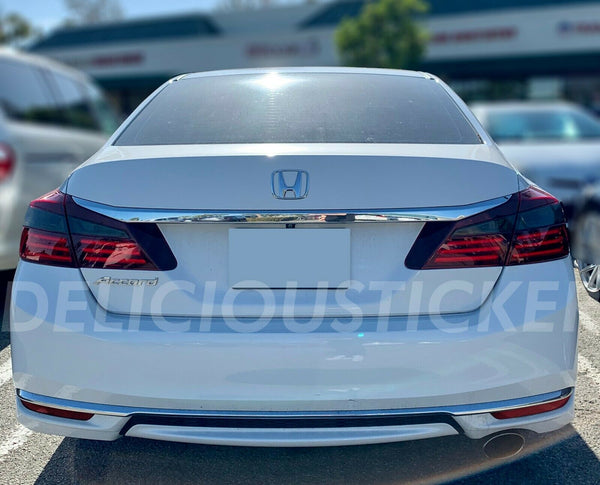 Smoked Tail Light Inner Overlays (Fits For: 2016-2017 Honda Accord)
