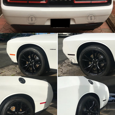Smoked Side Markers / Rear Bumper Reflectors (Fits For: 2015-2020 Challenger)